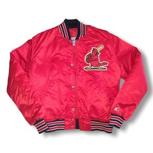 VINTAGE MEN'S LOUISVILLE CARDINALS STARTER JACKET SIZE LARGE GREAT  USED